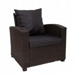 Podsedák na záhradný nábytok Golden Garden GG103 55/60/8cm + vankúš 55/50cm čierna